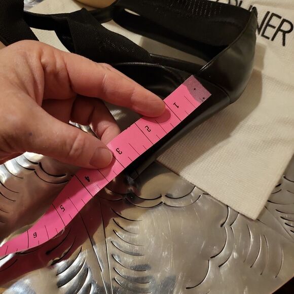 New in box black mesh elastic nappa Donald j pliners! Sz. 8N - Picture 5 of 8